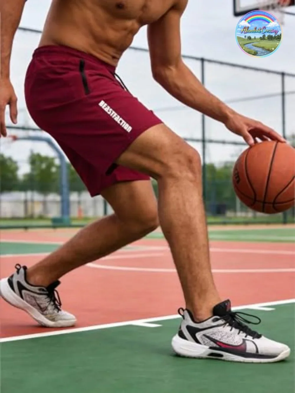 5 Pack Men's Athletic Shorts with Zip Pockets, Quick Dry 9